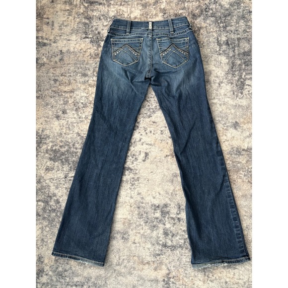 Ariat Real Denim Bootcut Blue Jeans Womens Size 29L Ranch Rodeo Cowgirl Western - Picture 5 of 15